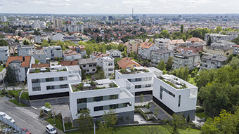 Fragment of Veslačka building